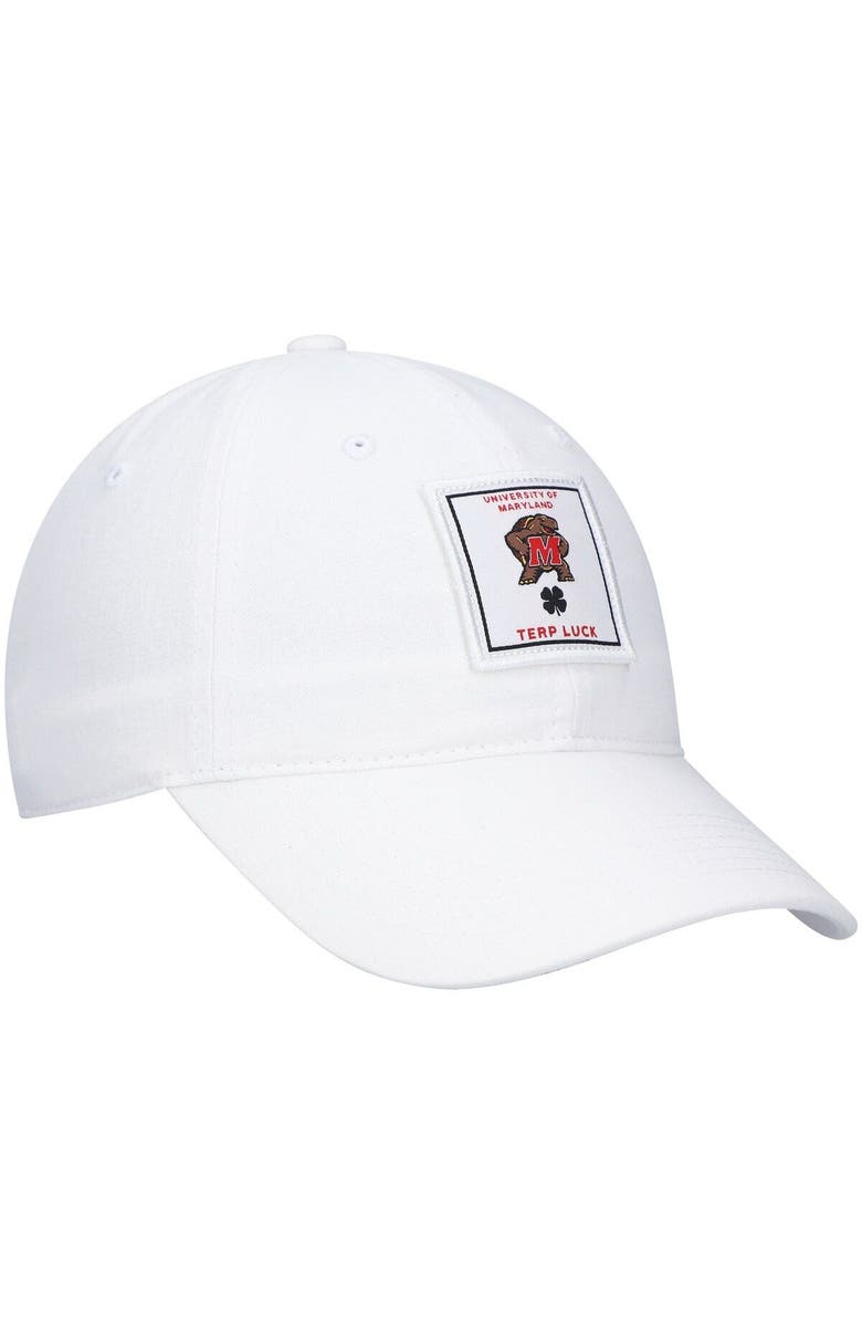 Black Clover Men's White Maryland Terrapins Dream Adjustable Hat, Alternate, color, 