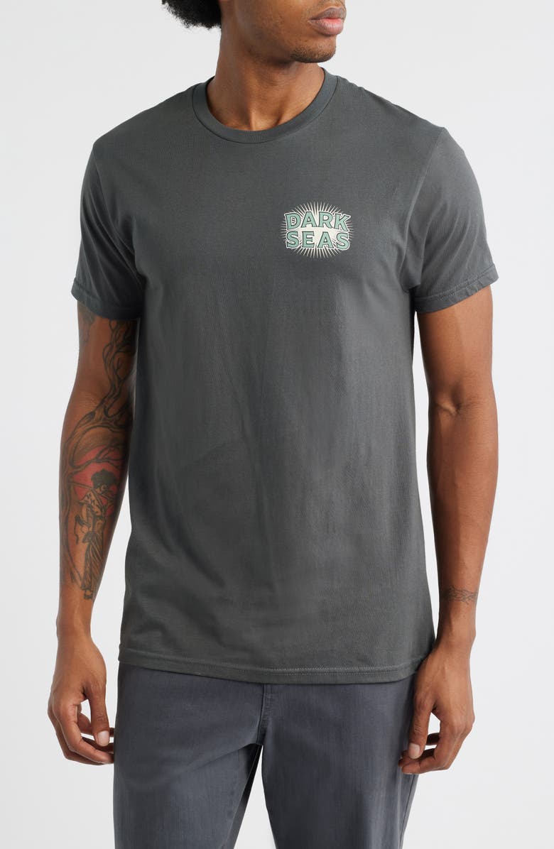 DARK SEAS Anchorage Cotton Graphic T-Shirt, Main, color, Charcoal