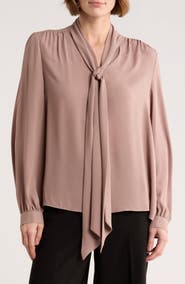 Gemma + Jane Tie Neck Georgette Top