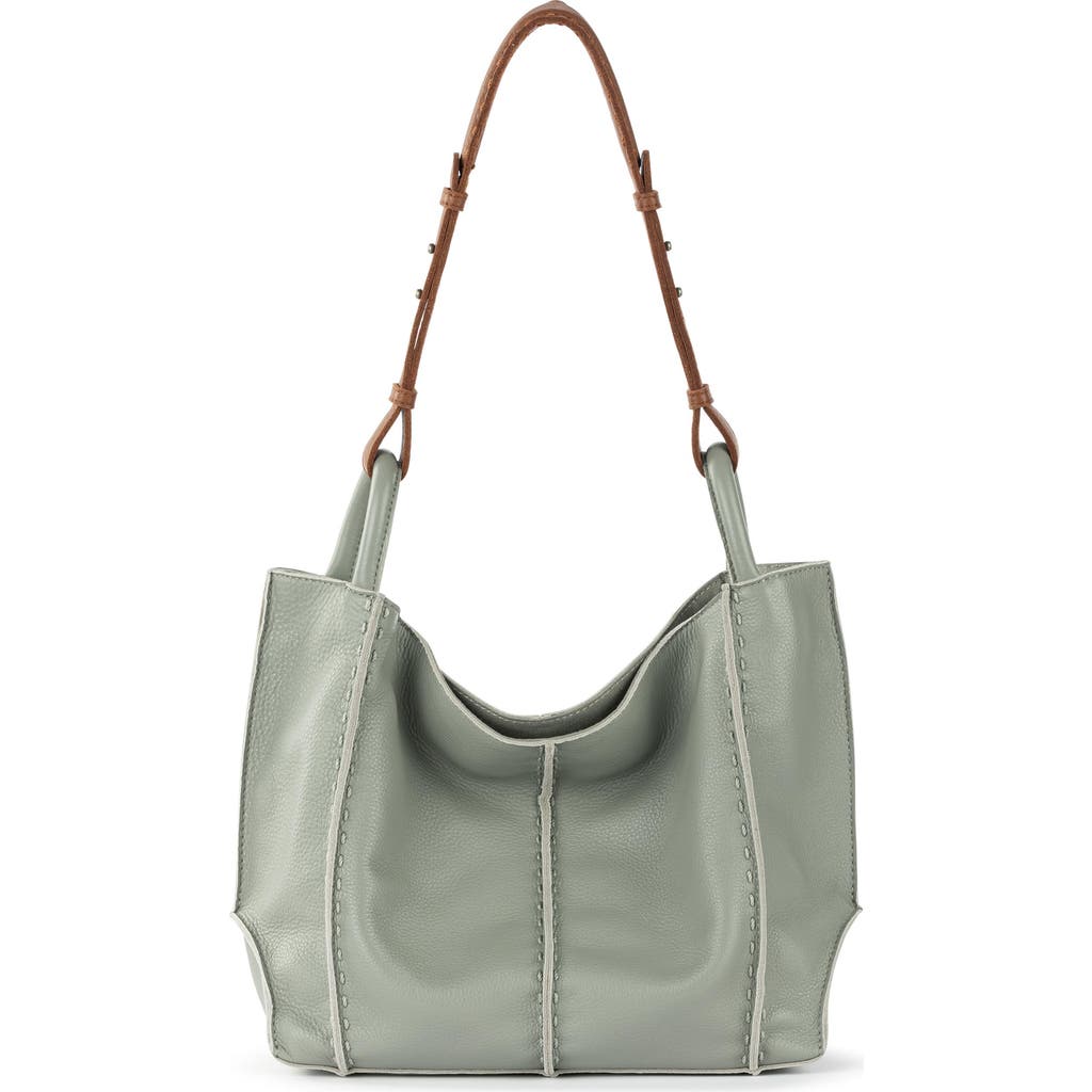 The Sak Los Feliz Medium Tote Leather Bag In Green