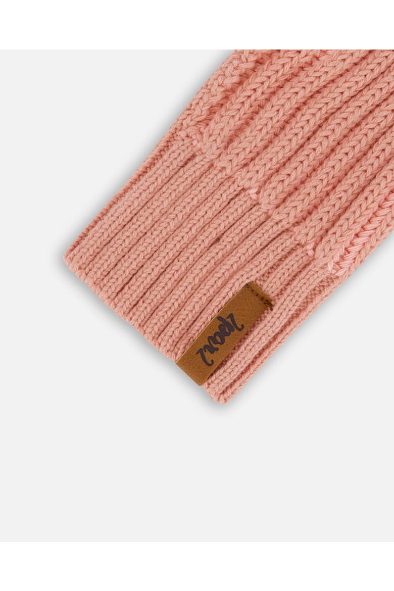Girl's Knit Mittens Ash Rose, Alternate, color, Ash Rose
