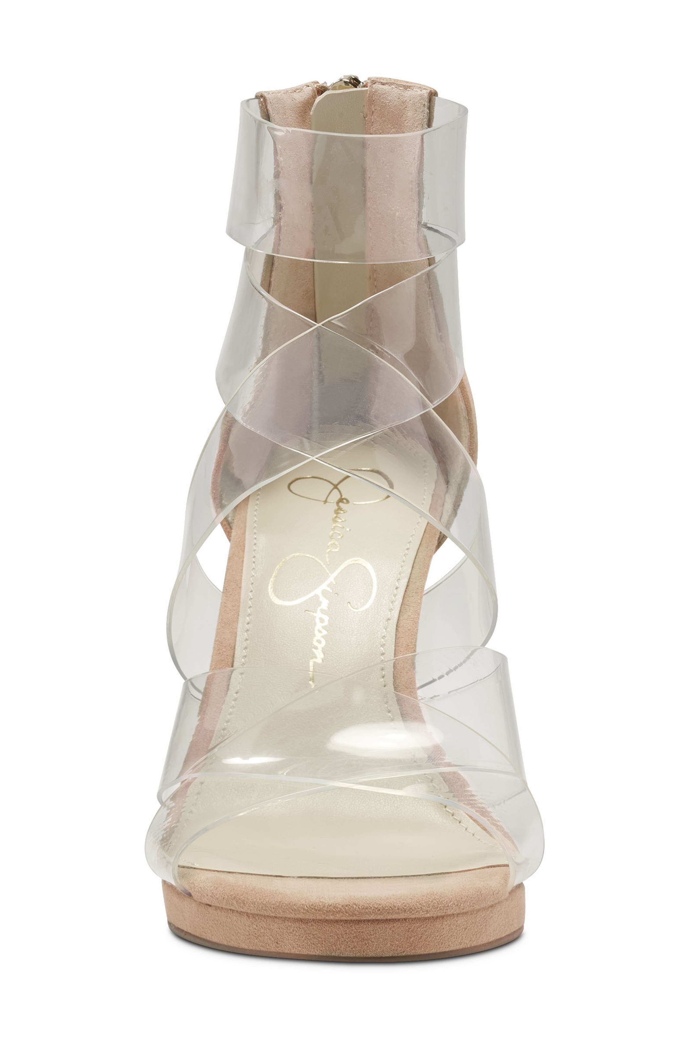 Jessica Simpson Dysti Clear Sandal, Alternate, color, 