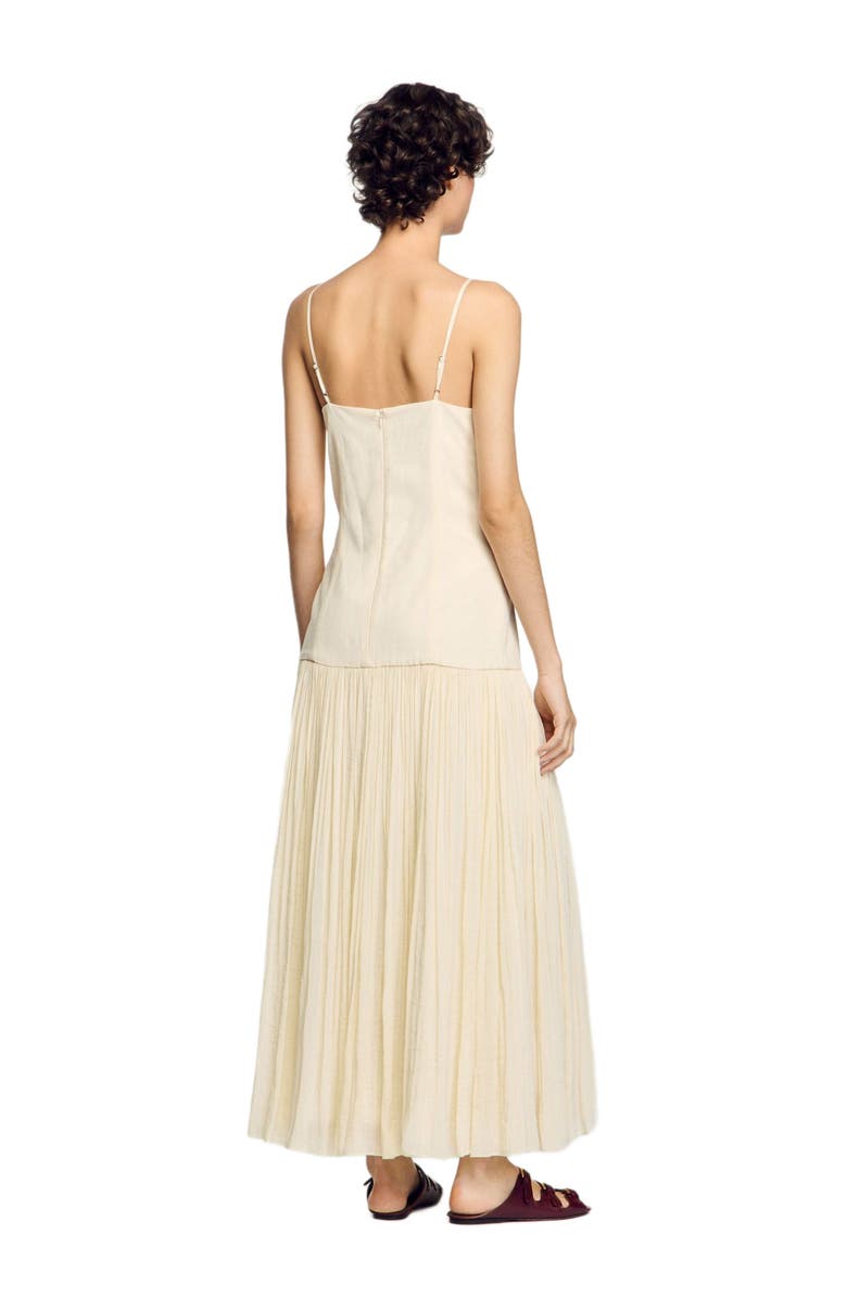 Pleated maxi dress
