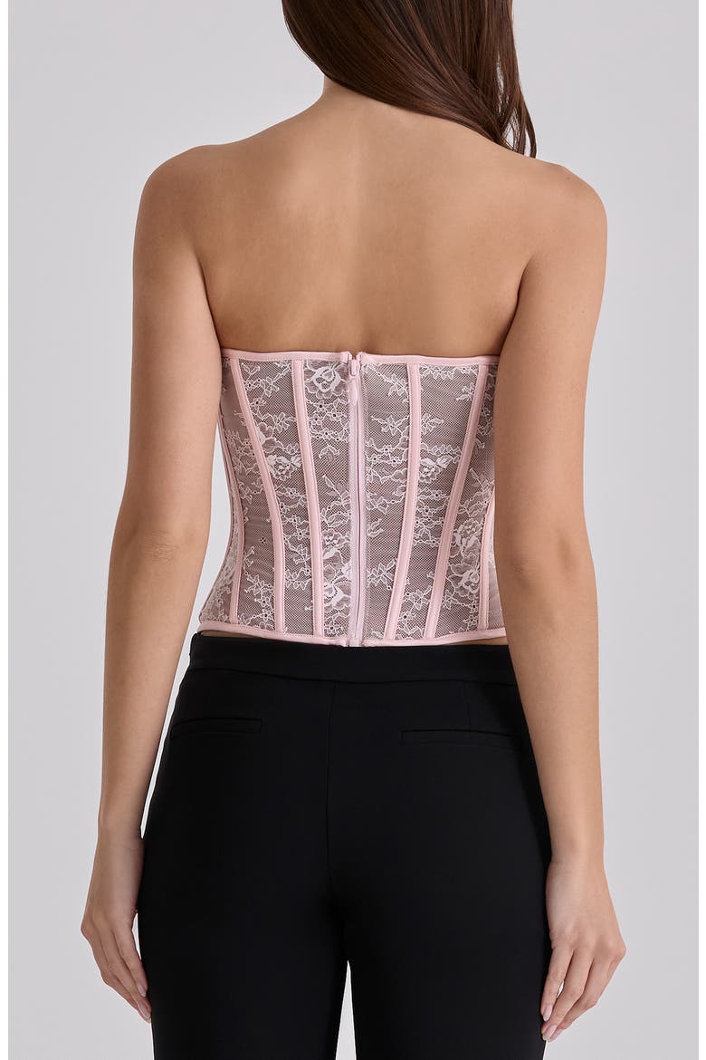 Ayana Lace Corset Top, Alternate, color, PINK