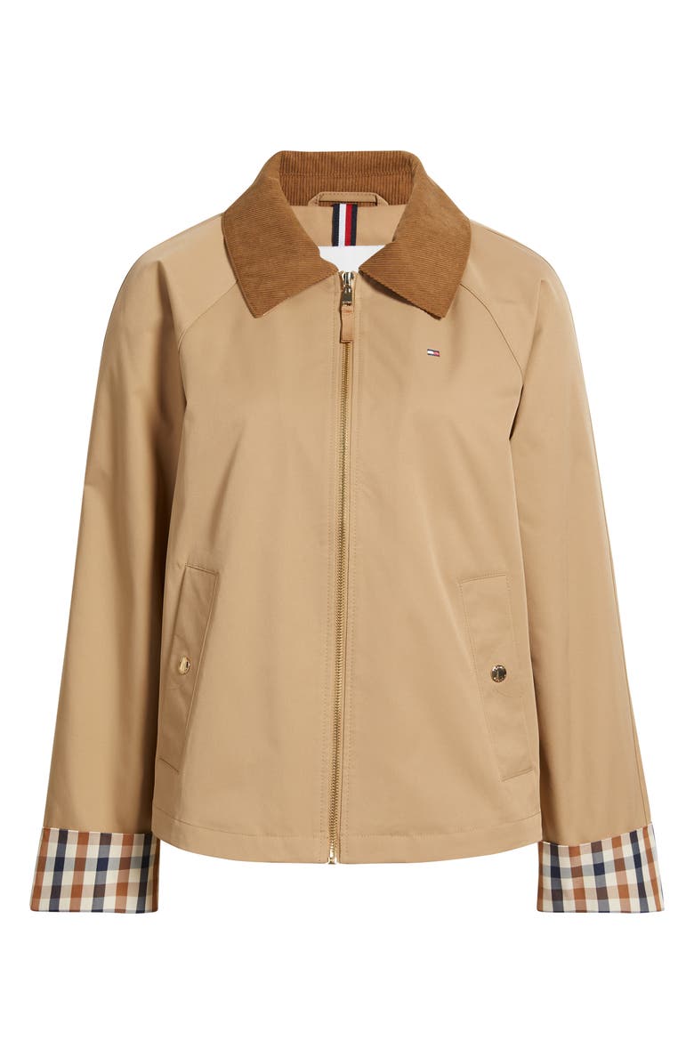 Tommy Hilfiger Zip-Up Barn Jacket, Main, color, Camel
