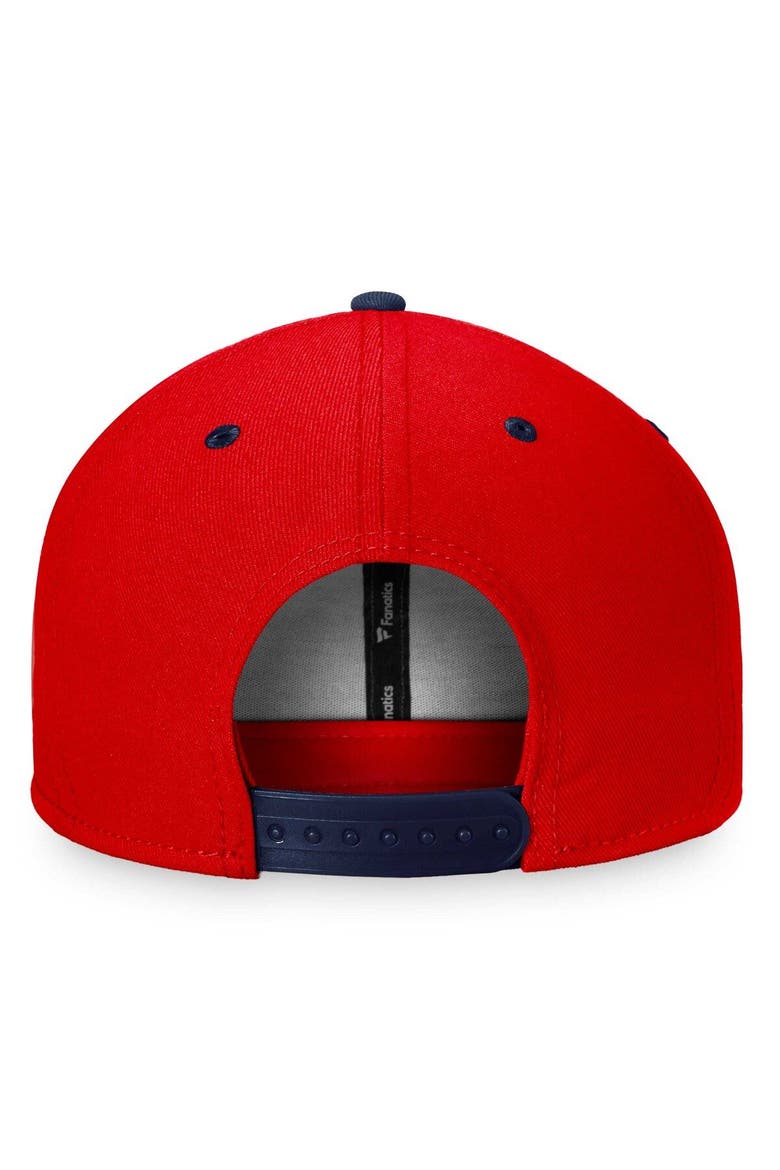 Men's Fanatics Branded Red/Navy Washington Capitals Heritage City Two-Tone Snapback Hat, Alternate, color, Red