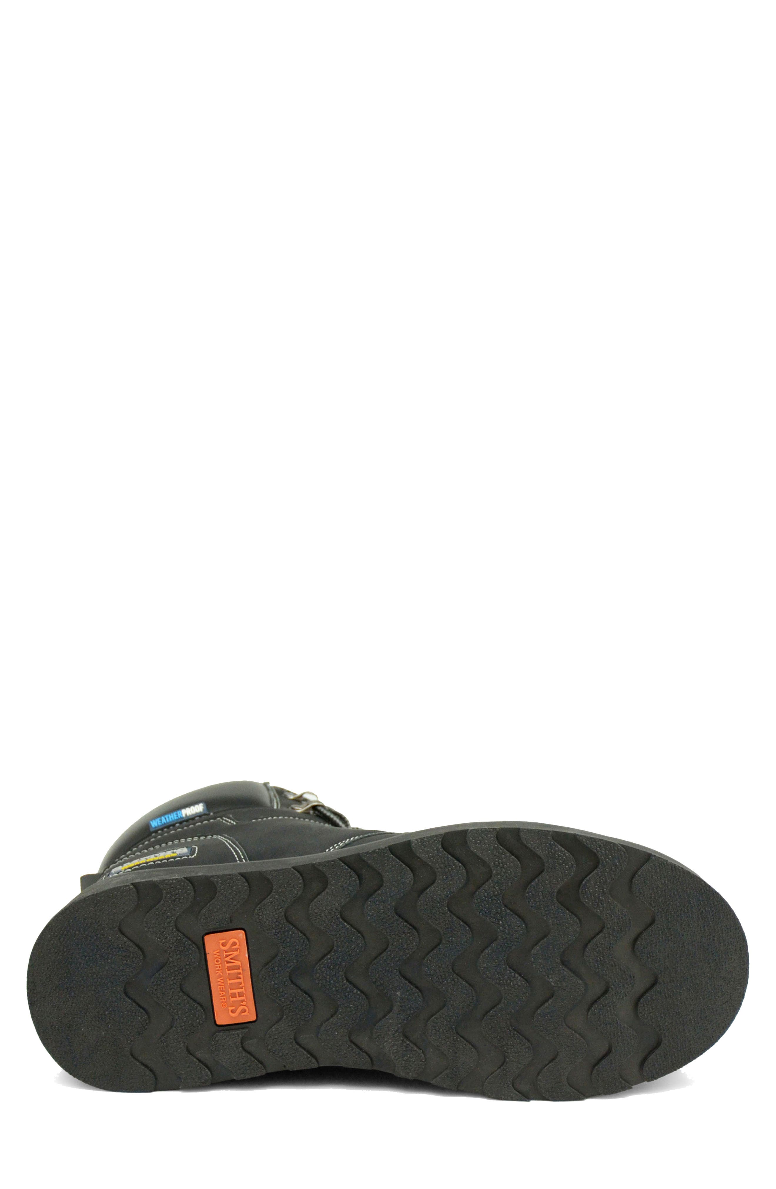 Barrington Steel Toe Work Boot, Alternate, color, BLACK