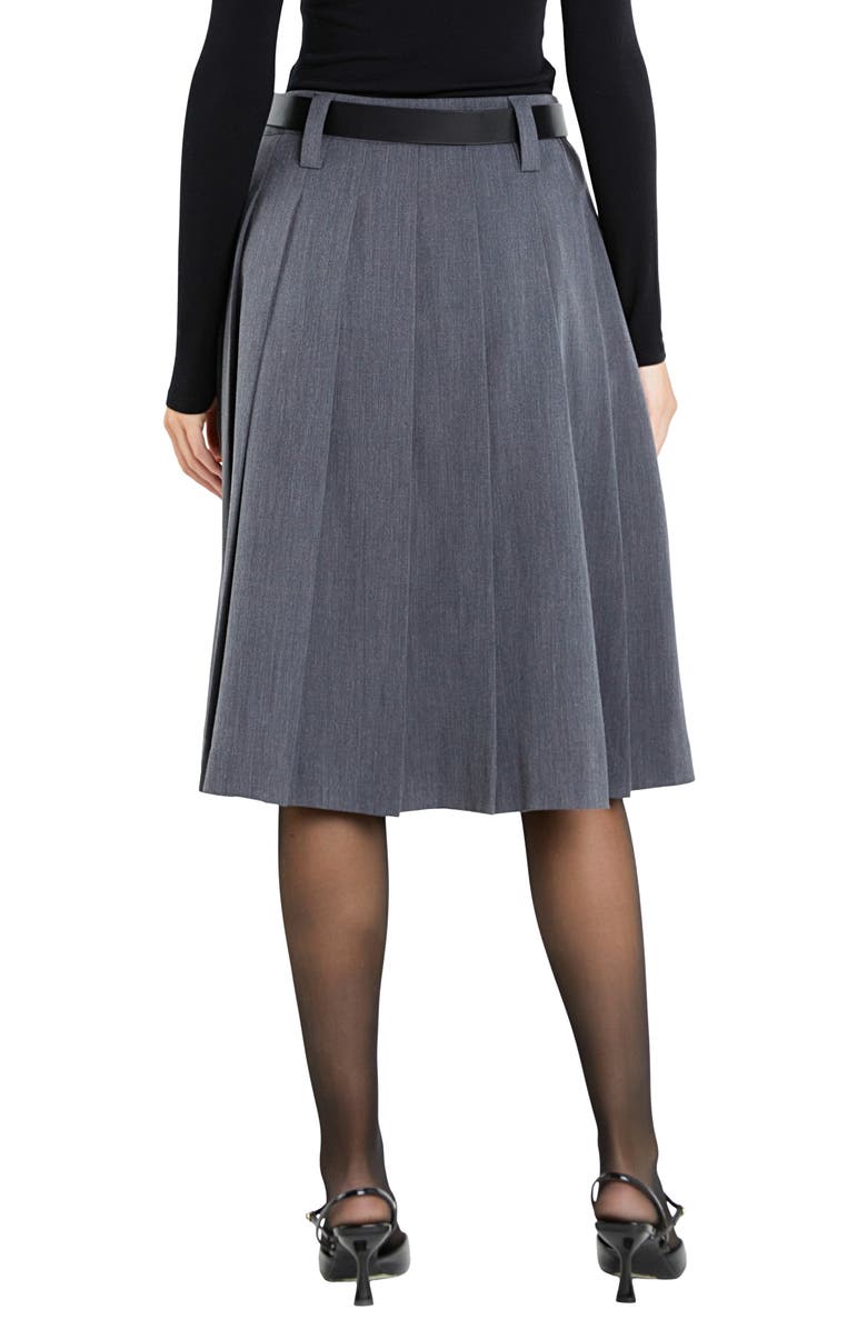 English Factory Pleated Midi Skirt, Alternate, color,