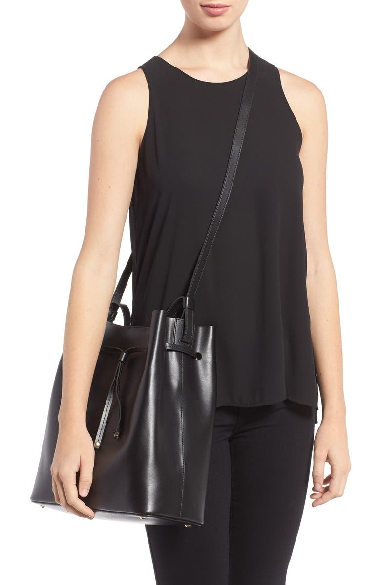 LODIS Los Angeles Lodis Large Halina Leather Bucket Bag, Alternate, color,