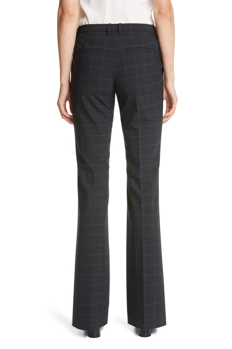 Demitria 4 Windowpane Check Flare Leg Pants, Alternate, color, BLACK MULTI
