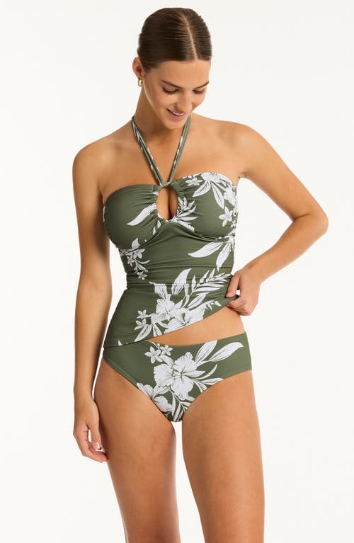 Sea Level Aloha Halter Bandeau Singlet Tankini Top