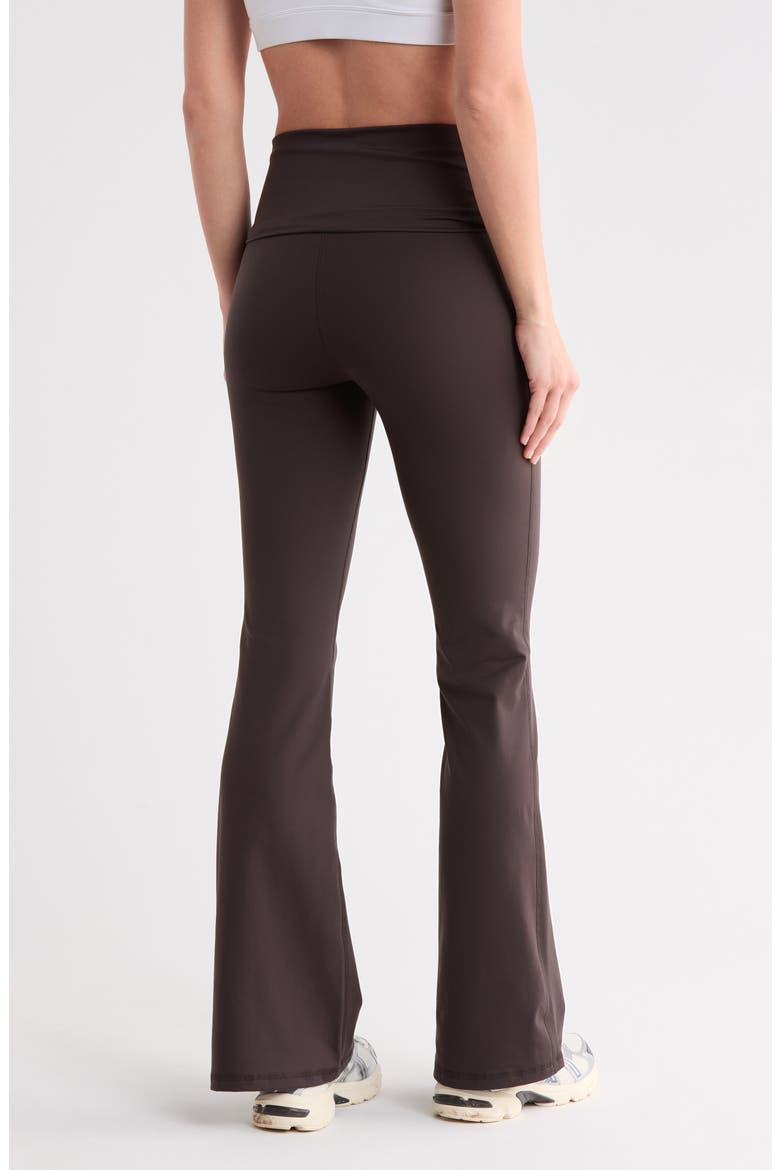 Florence Lux High Waist Flare Leggings, Alternate, color, CHOCOLATE TORTE