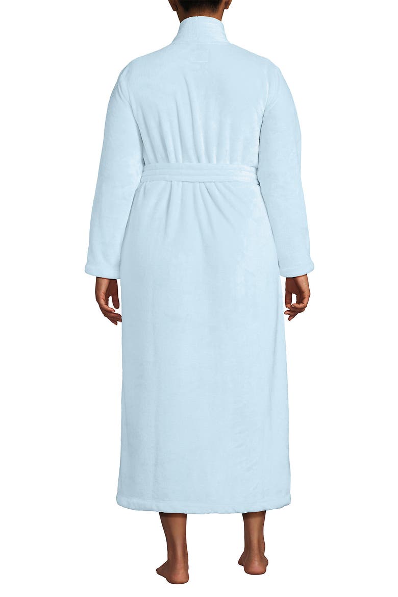 Cozy Plush Long Wrap Robe, Alternate, color, Soft Ice Blue