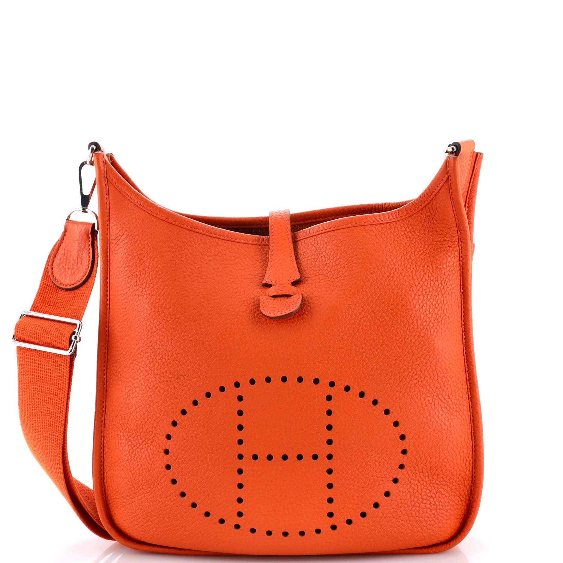 Pre-Owned Hermes Evelyne Bag Gen III Clemence PM, Main, color, 
