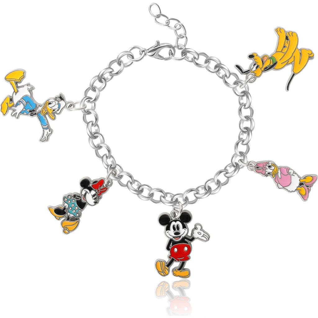 Disney Character Charm Bracelet In Metallic