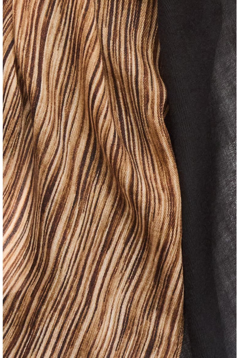Oro Lienzo Cashmere Scarf, Alternate, color, BLACK-VICUNA