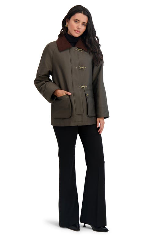 Tahari Taylor Barn Jacket In Green