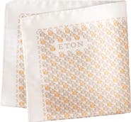 Eton Orange Cocktail Silk Twill Pocket Square