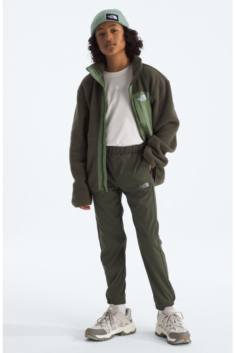 Kids' On The Trail Water Repellent Pants, Alternate, color, NEW TAUPE GREEN/ SILVER