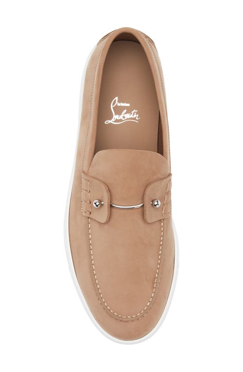 Christian Louboutin Reversed Nubuck Leather Loafers