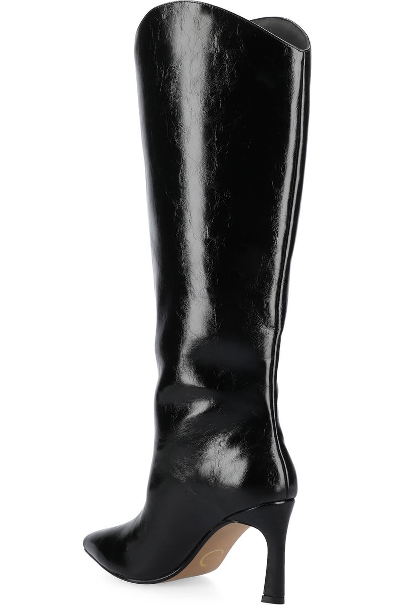 Journee Collection Rehela Boot - Wide Width & Wide Calf, Alternate, color, Black Patent