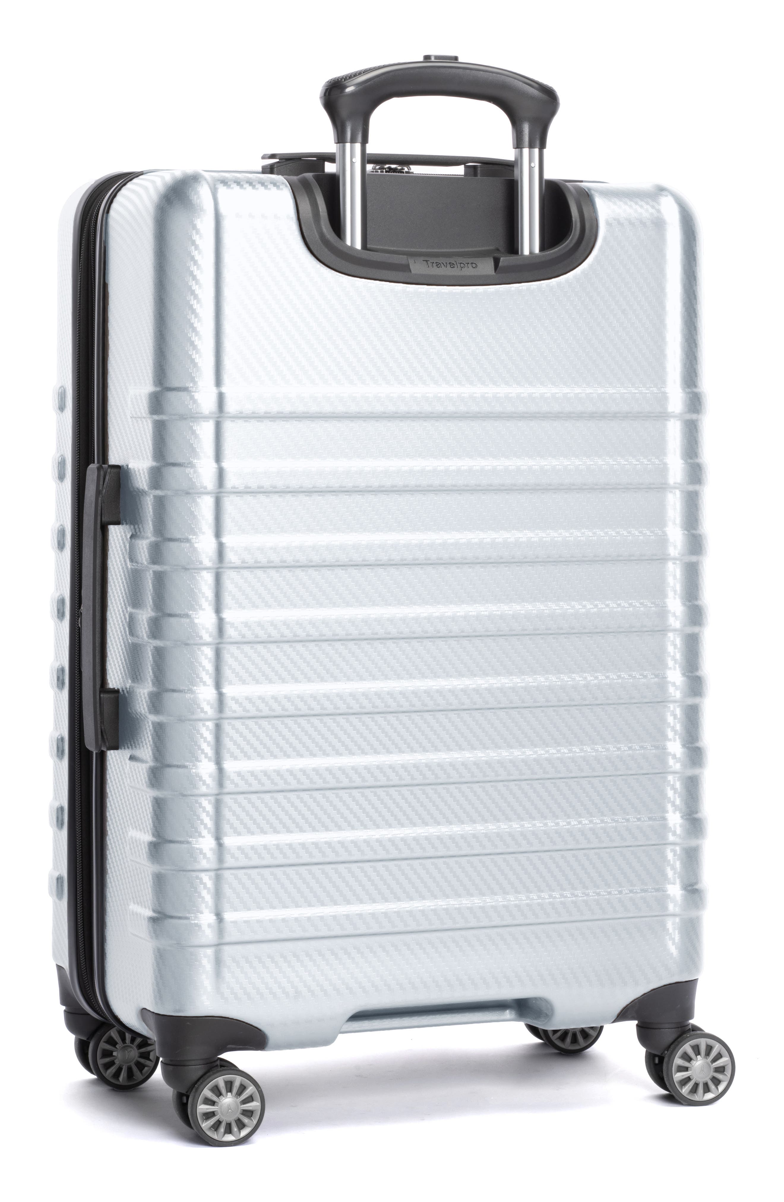 TRAVELPRO Rollmaster<sup>™</sup> Lite 24-Inch Expandable Hardside Spinner Luggage, Alternate, color, Silver Carbon Fiber