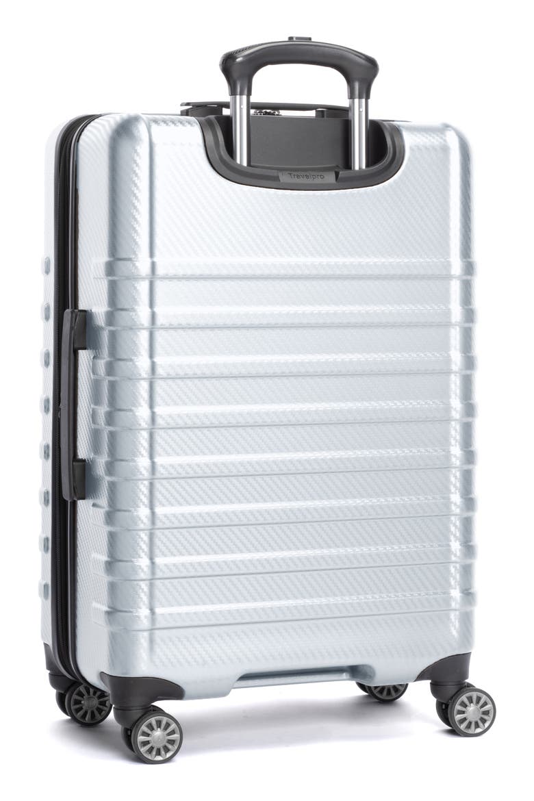 Rollmaster™ Lite 24-Inch Expandable Hardside Spinner Luggage, Alternate, color, SILVER CARBON FIBER