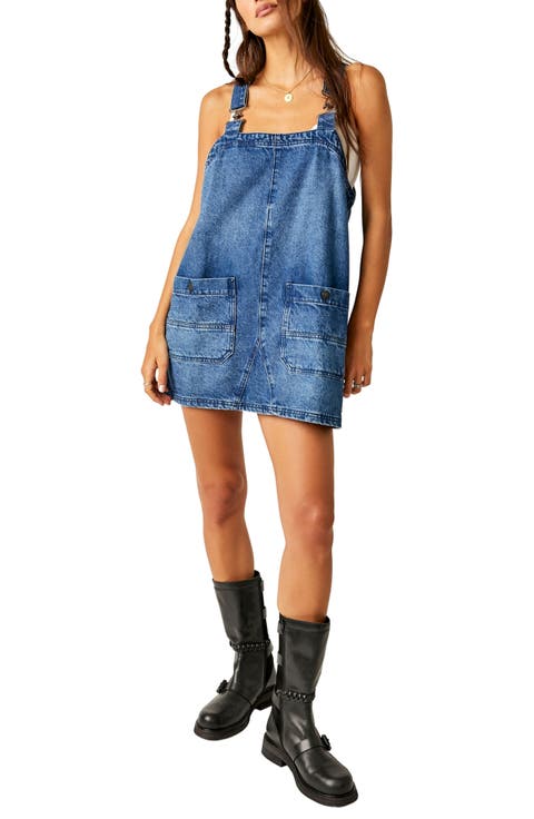 Denim Overall Minidress