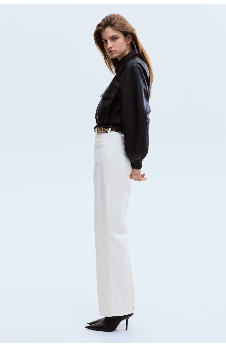 H&M Straight Leg High Waist Jeans, Alternate, color, 