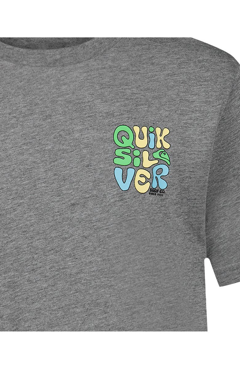 Quiksilver Kids' Fluid Logo Graphic T-Shirt, Alternate, color, Medium Gray