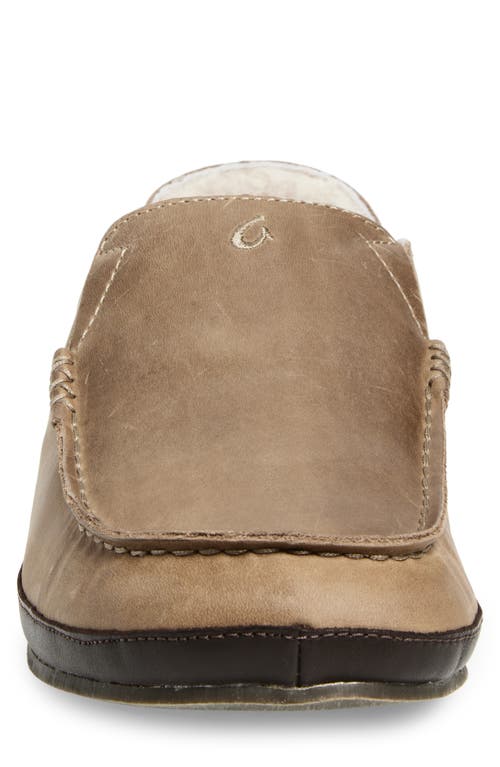 Olukai Moloa Genuine Shearling Convertible Slipper In Neutral