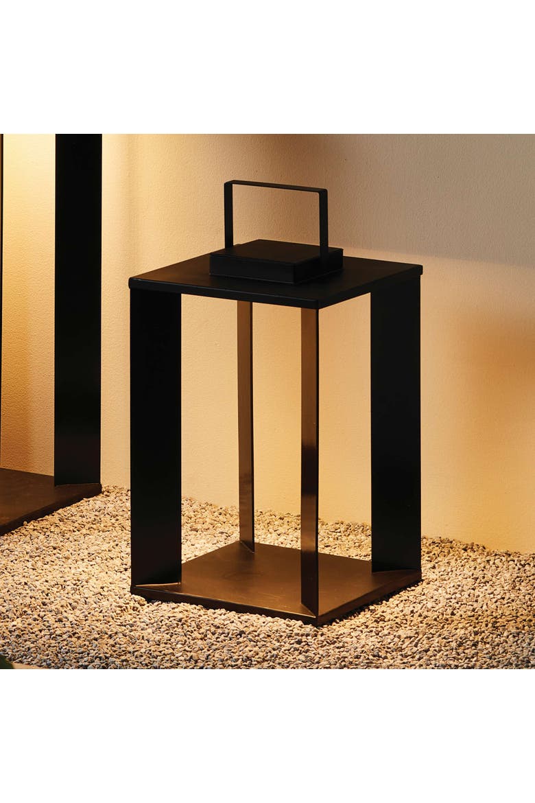 Hanley Solar Led Lantern 18", Alternate, color, Black