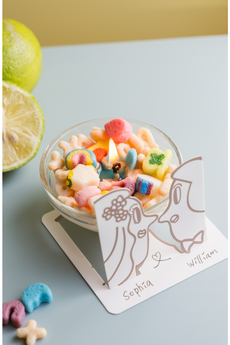Mini Lucky Charms Cereal Candle Set of 6, Alternate, color, Multicolored
