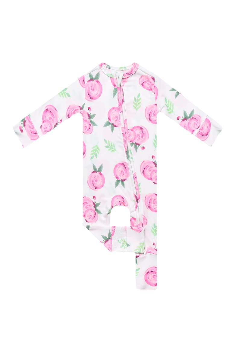 Grace Zip Front Footie, Main, color, GRACE