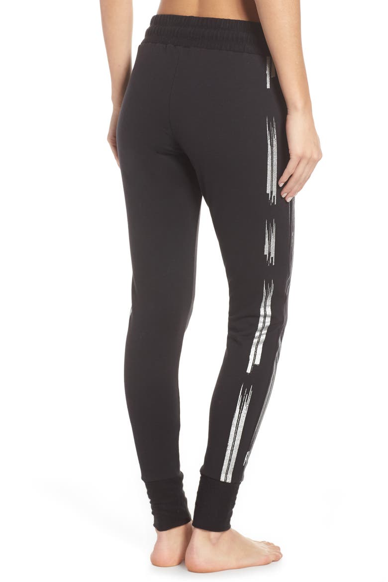 FP Movement Sunny Skinny Sweat Jogger Pants, Alternate, color, BLACK/ SILVER