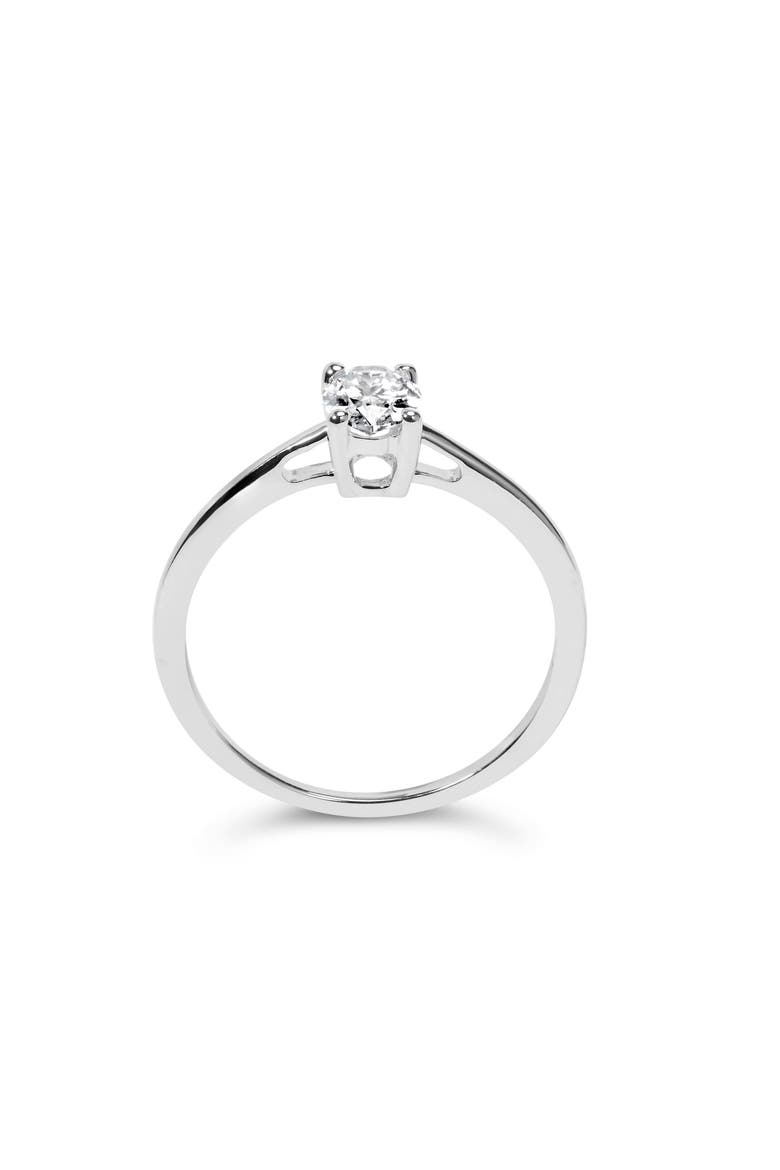 14K White Gold 1/2 Cttw Lab Grown Diamond Engagement Ring, Alternate, color, White