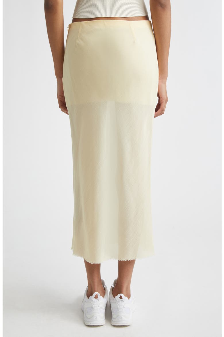 Bias Cut Wool Skirt, Alternate, color, BUTTER GAZE