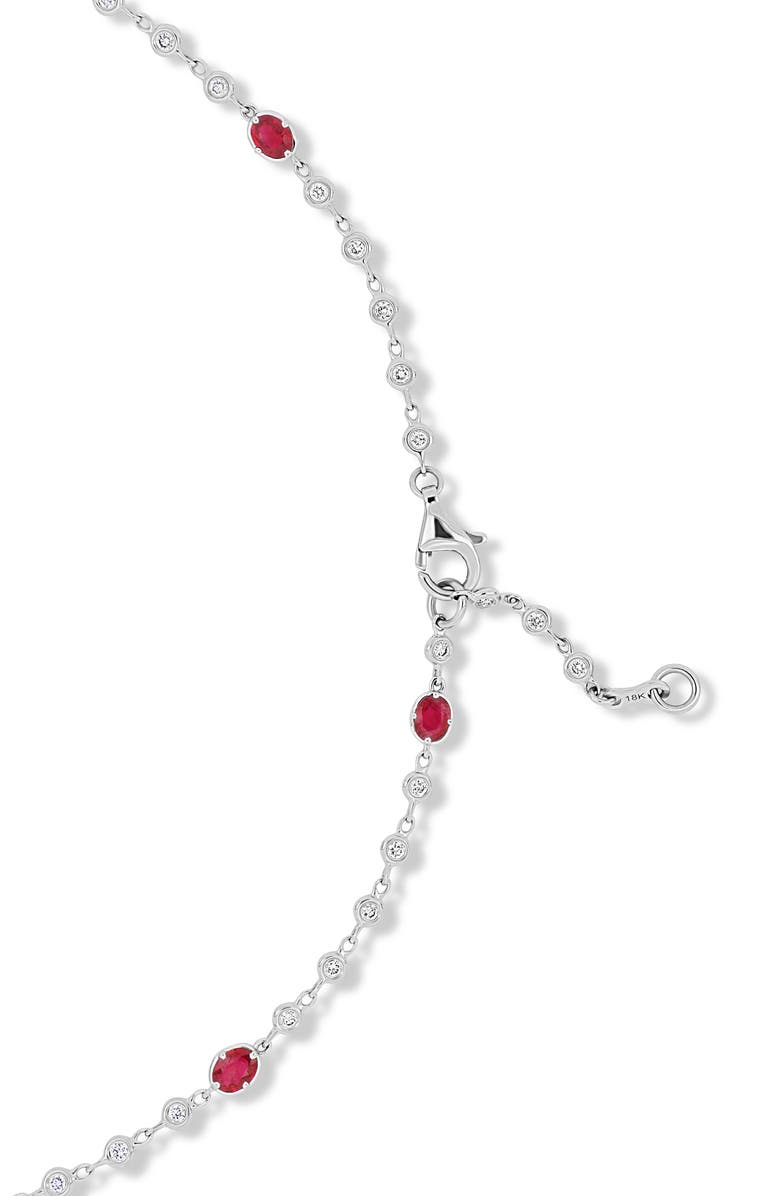 Bony Levy 18K Gold El Mar Ruby & Diamond by the Yard Necklace, Alternate, color, 53Rd1.13