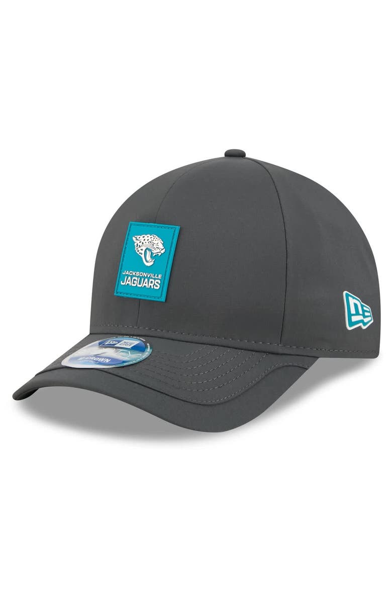 New Era Men's New Era Charcoal Jacksonville Jaguars 2025 Sideline Cold Weather 9FORTY M-Crown Adjustable Hat, Main, color, Charcoal