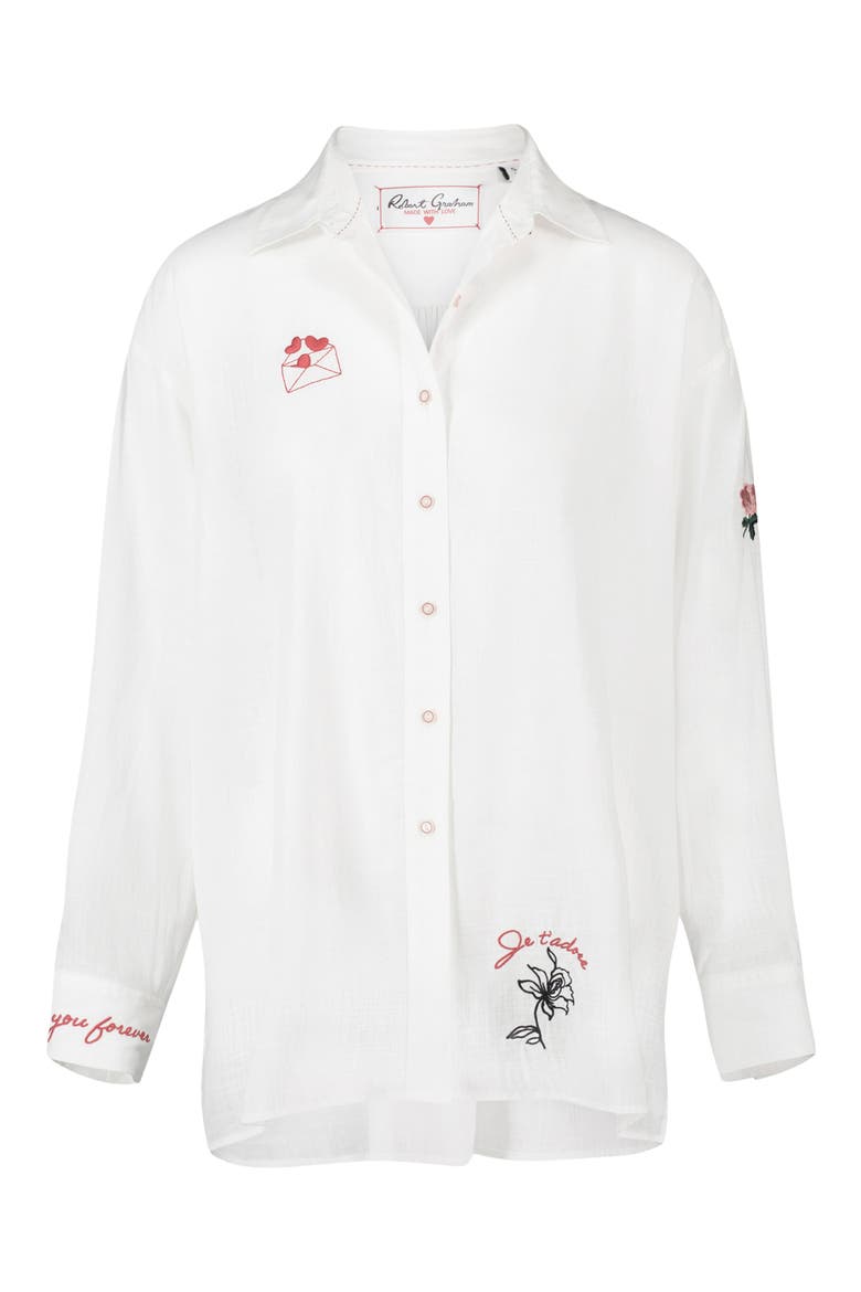 Lola Long Sleeve Woven Shirt, Alternate, color, WHITE