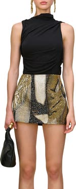 Cult Gaia Christian Sleeveless Mock Neck Top