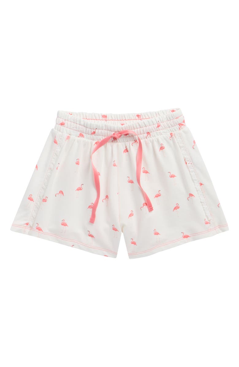 Splendid Kids' Flamingo Fun Shorts, Main, color, Flamingo Print
