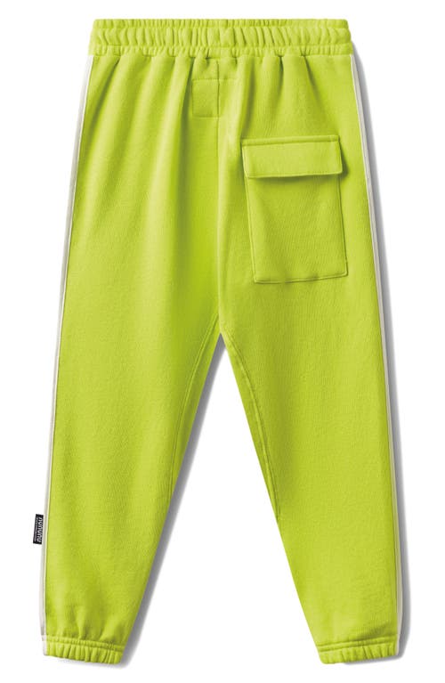 Nununu Kids' Champion Cotton Sweatpants In Hot Lime
