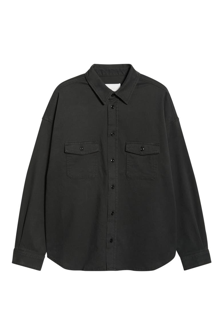 Shigoto Button-Up Shirt, Alternate, color, GREY GREEN