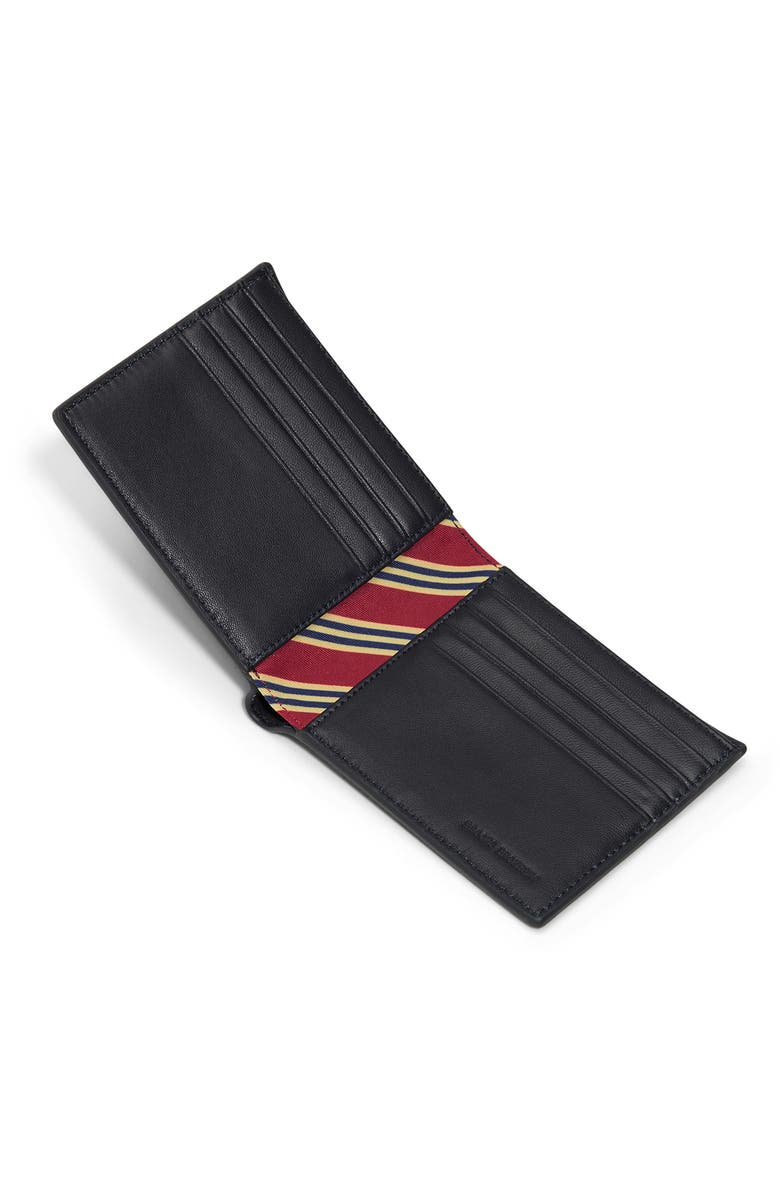 Brooks Brothers Leather Wallet & Key Chain Gift Set, Alternate, color, Navy