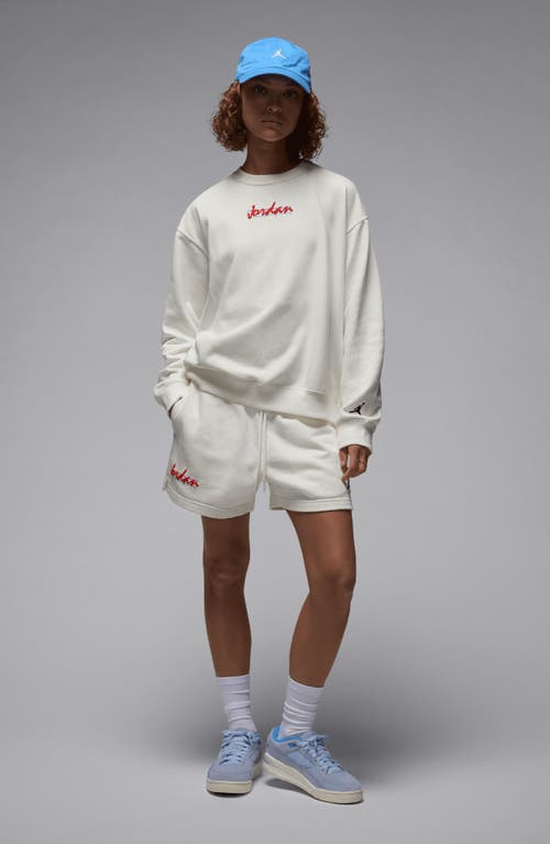 Shop Jordan Brooklyn Oversize Fleece Crewneck Sweatshirt