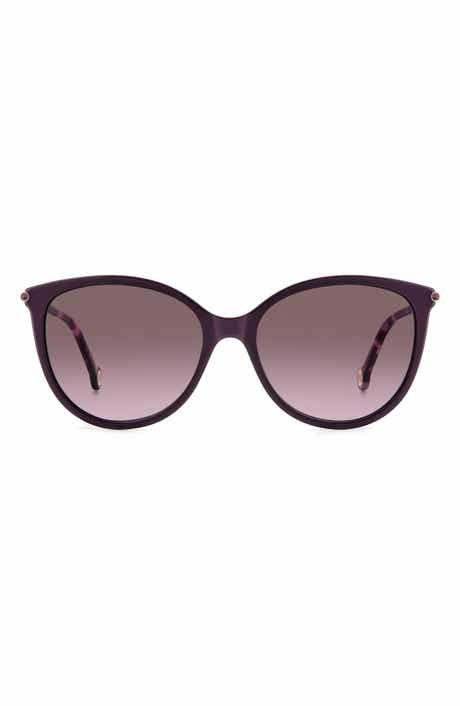 Carolina Herrera 57mm Round Sunglasses