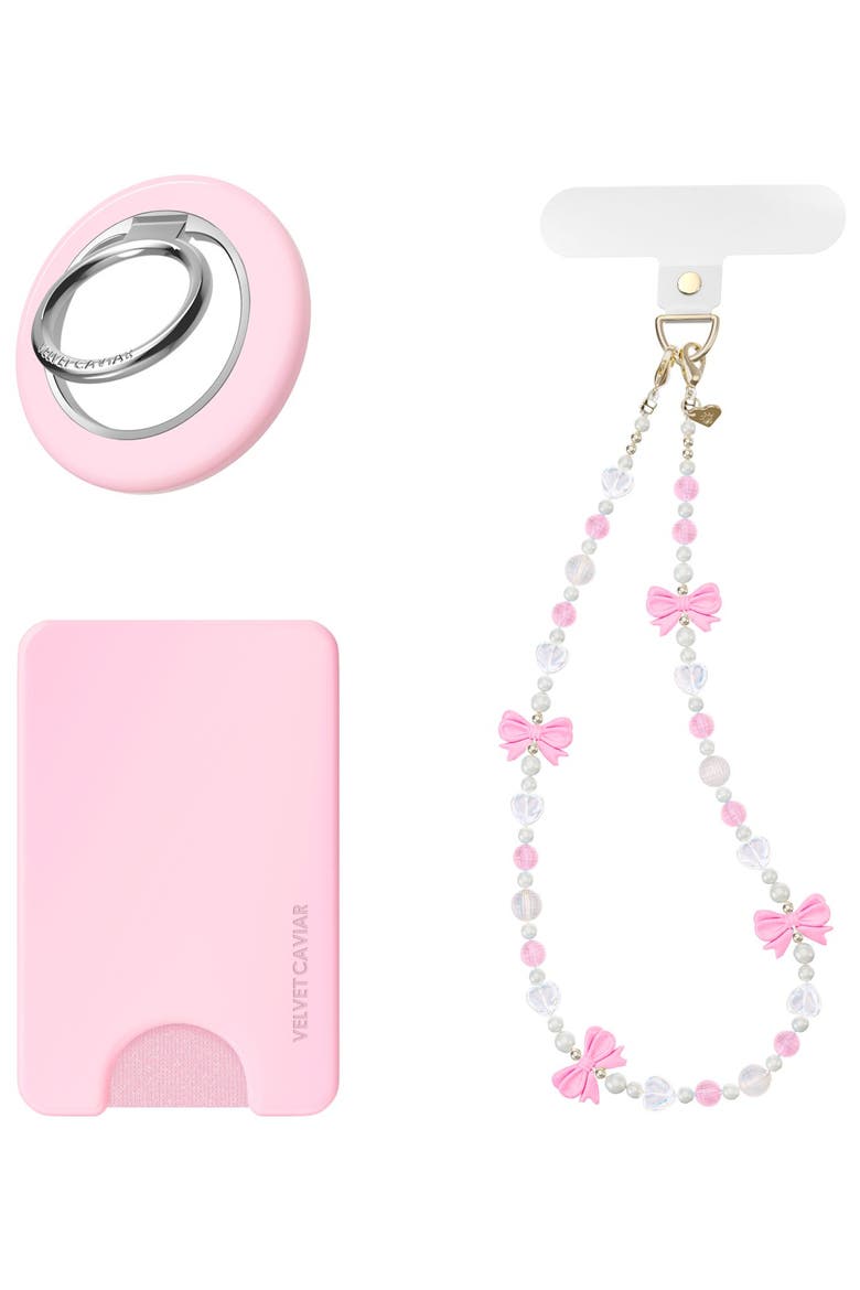 Gift Set with MagSafe Wallet, Grip Ring, and Phone Charm, Main, color, Pink