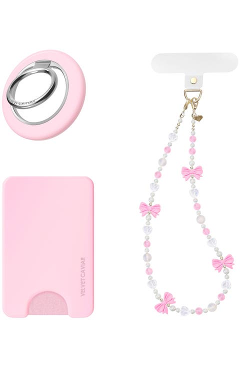 Gift Set with MagSafe Wallet, Grip Ring, and Phone Charm