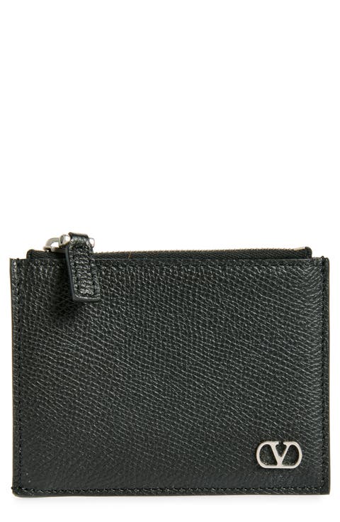 小物 VALENTINO GARAVANI wallet new, unused VALENTINO GARAVANI Rockstud pebbled-leather wallet | THE OUTNET